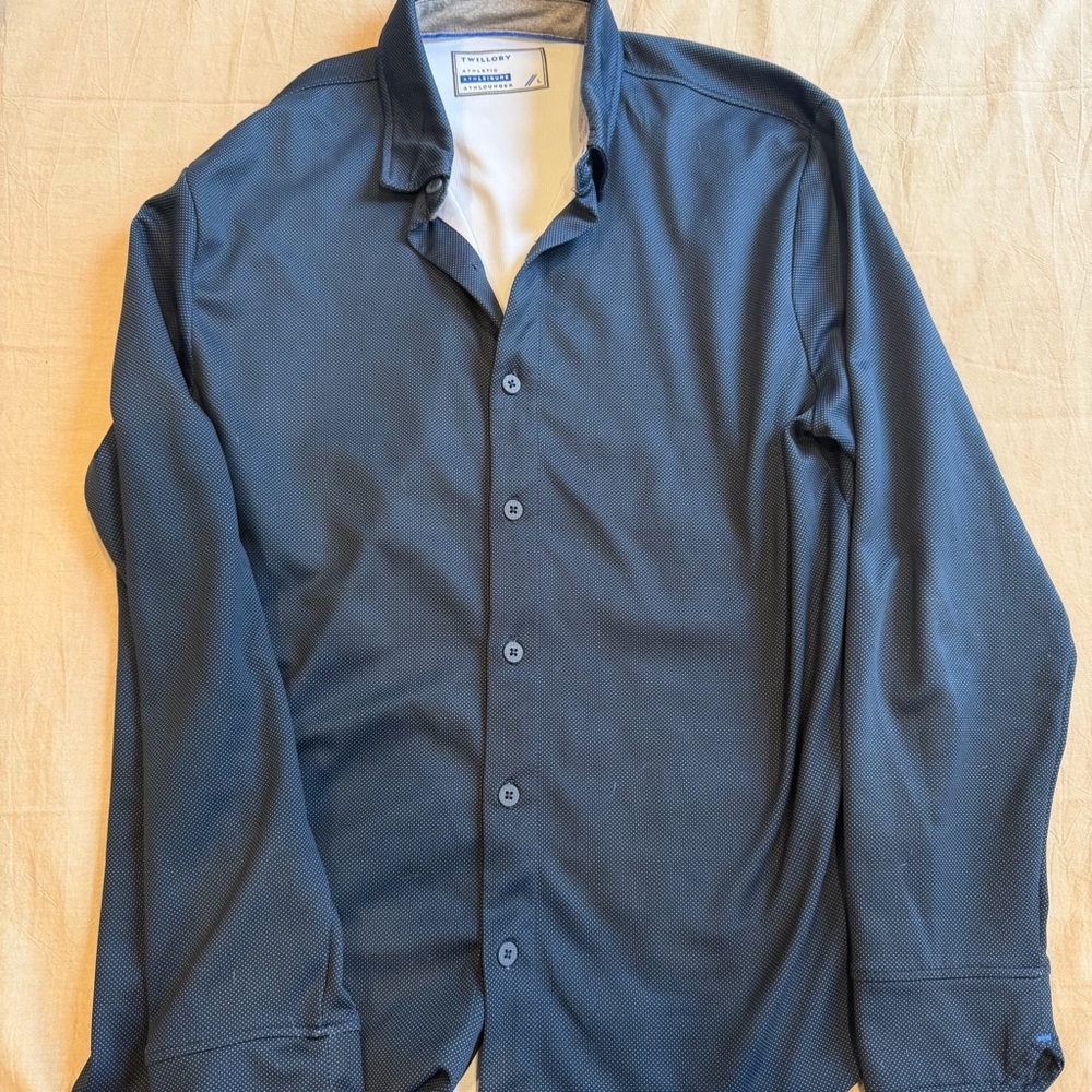 Banana Republic Navy Dress Shirt for Men